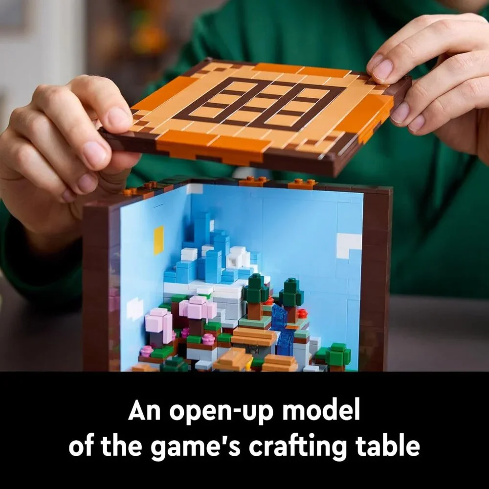 New LEGO Minecraft Crafting Table Toy Building Set 21265 Minecraft Figures, Mobs
